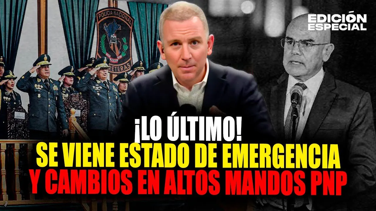 Reproducir: #EnVivo Gobierno declarará estado de emergencia en medio de cambios de altos mandos PNP