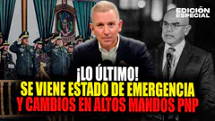 #EnVivo Gobierno declarará estado de emergencia en medio de cambios de altos mandos PNP