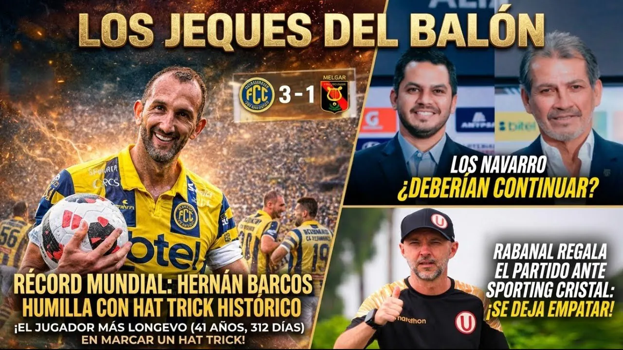 Reproducir: Barcos hace historia: hat-trick récord a los 41; Cristal empata y dudas con Navarro y Rabanal