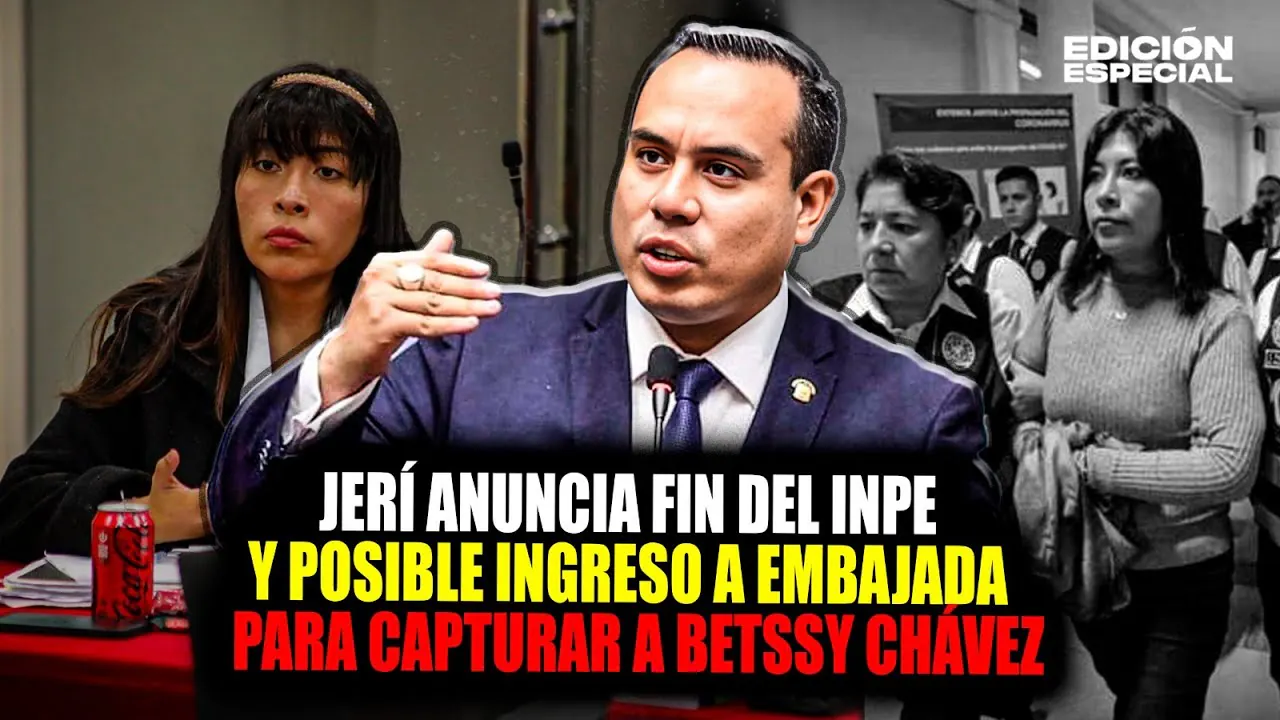 Reproducir: #EnVivo José Jerí anuncia posible ingreso a embajada para capturar a Betssy Chávez y fin del INPE