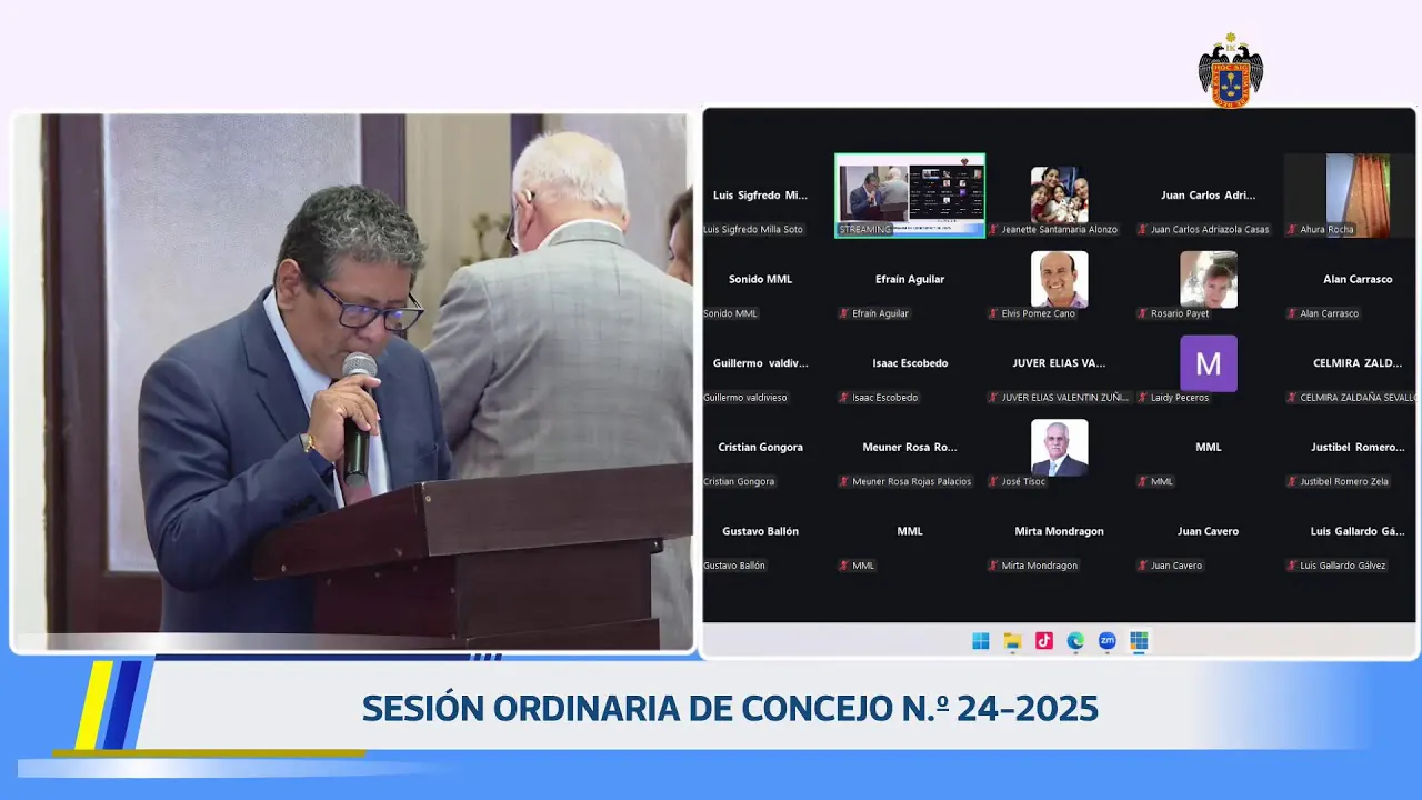 Reproducir: Sesión Ordinaria de Concejo n.° 24-2025 | 29 de diciembre