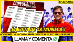 CONTRA CHILE : BARRETO LIMPIA LAS VACAS SAGRADAS EN SU CONVOCATORIA