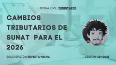 CAMBIOS TRIBUTARIOS DE SUNAT PARA EL 2026