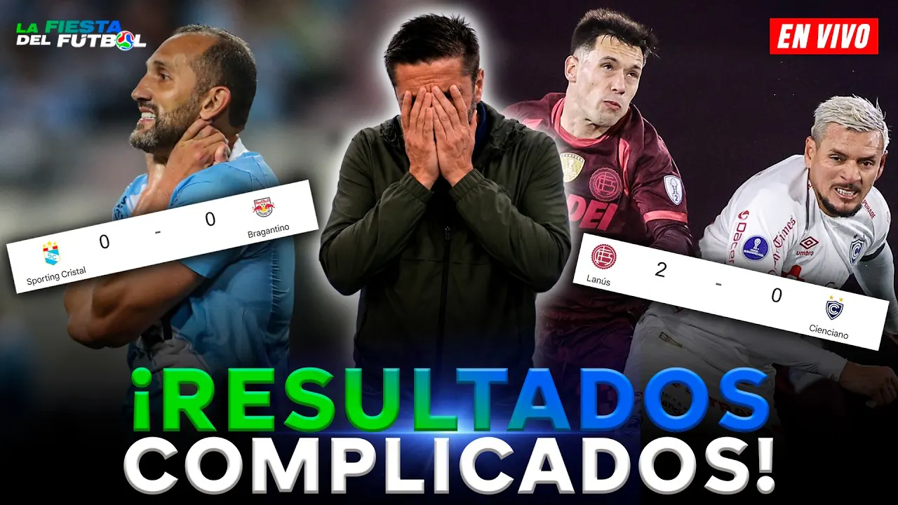 Reproducir: LA FIESTA DEL FÚTBOL🏆 EN VIVO CRISTAL EMPATA CON BRAGANTINO | CIENCIANO CAYÓ FRENTE A LANÚS