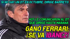 LE COMUNICARON A IBÁÑEZ QUE NO VA MÁS / TEMPRANO HIZO CONFERENCIA ENUMERANDO SUS LOGROS