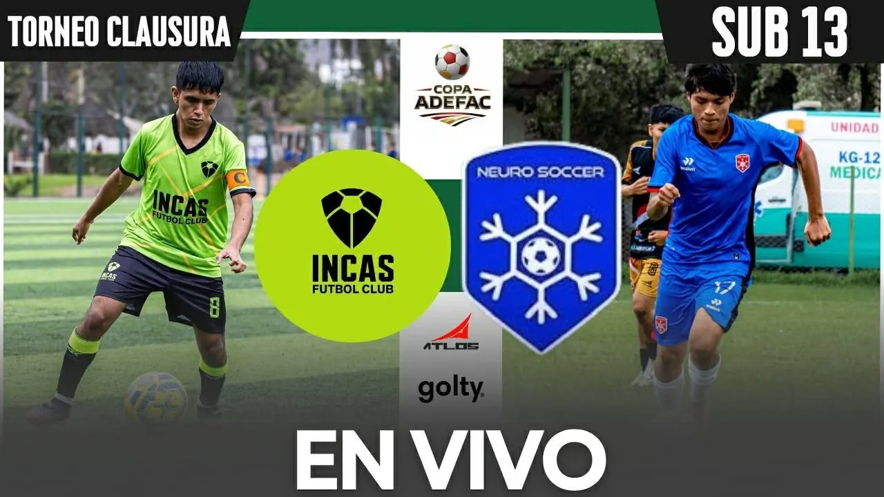 Reproducir: INCAS FC VS NEURO SOCCER| SUB 13 | COPA ASOCIACIÓN ADEFAC | TORNEO CLAUSURA - FECHA 2