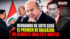 #EnVivo Hernando de Soto será el premier de Balcázar: su gabinete jura este martes