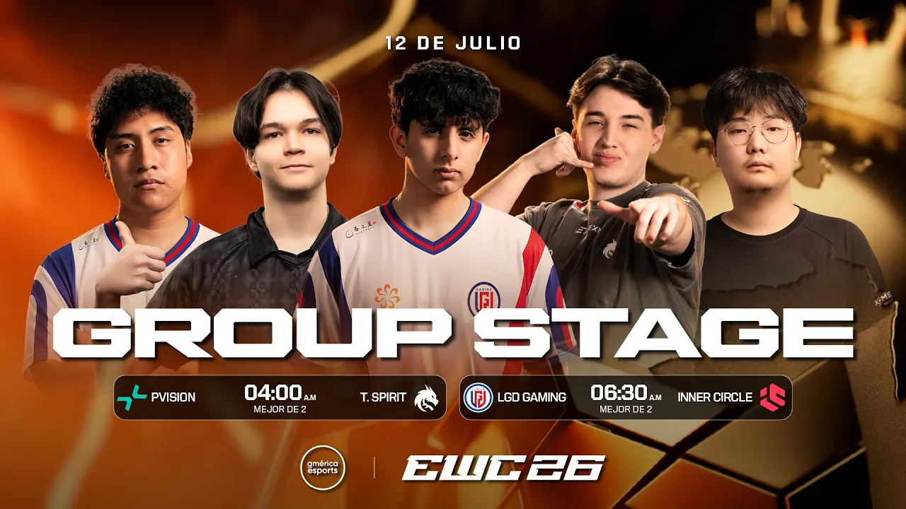 Reproducir: EWC 2026 - Dota 2 - PVISION vs SPIRIT: Group Stage