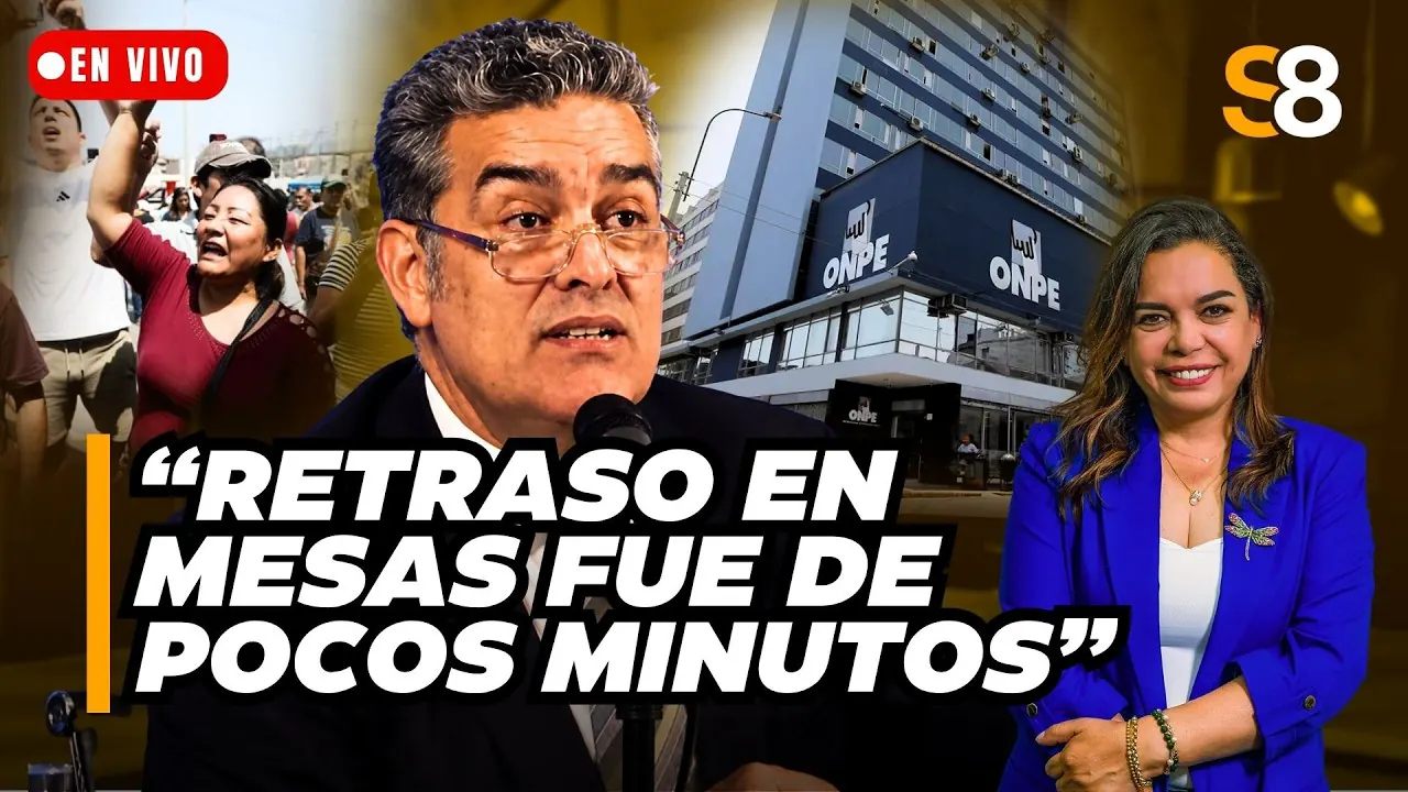 Reproducir: 🟡 JEFE INTERINO DE LA ONPE MINIMIZA IMPACTO DE LAS FALLAS EN EL PROCESO ELECTORAL | S8