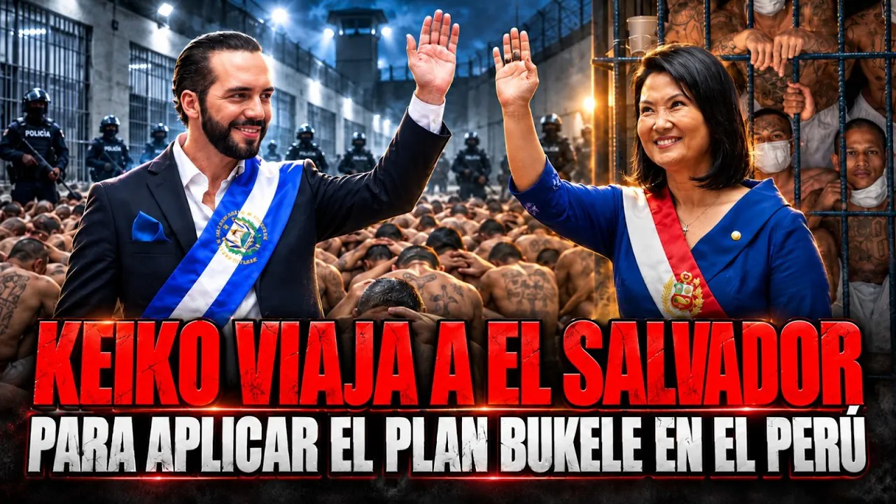 Reproducir: KEIKO FUJIMORI VIAJA A EL SALVADOR PARA APLICAR EL PLAN BUKELE  - NOTICIAS RANDOM