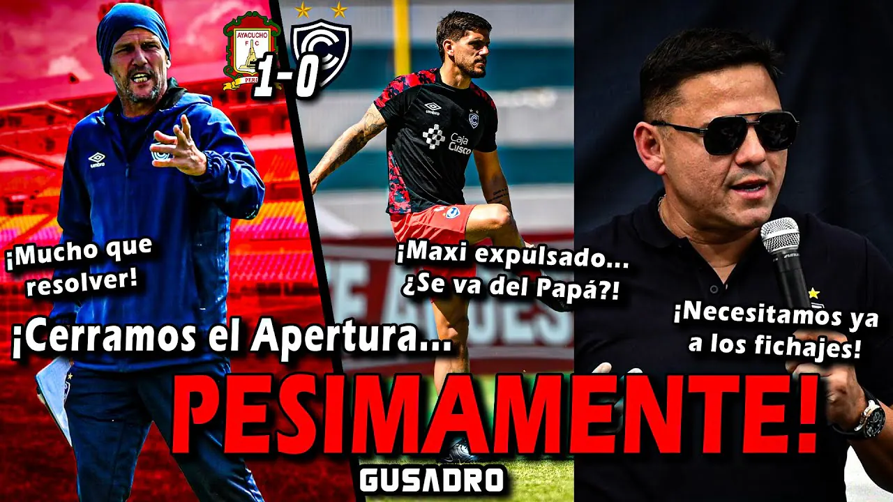 Reproducir: POST SALA: AYACUCHO 1-0 CIENCIANO, ¿DÓNDE ESTÁN LOS REFUERZOS? ¿SE VAN MAS JUGADORES? (HOY 8:00 PM)