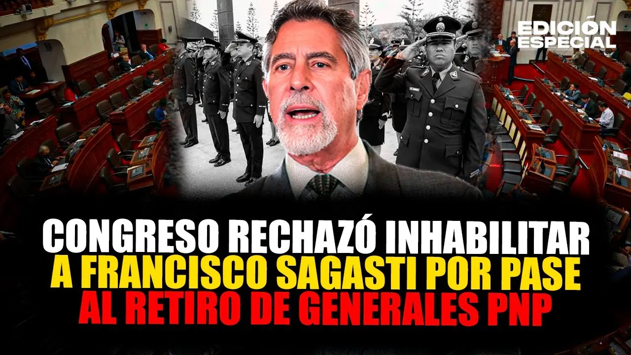 Reproducir: #EnVivo Congreso no alcanzó votos para inhabilitar a Sagasti por pase al retiro de generales PNP
