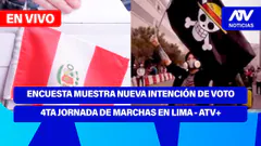 Fe de Erratas | ENCUESTA MUESTRA NUEVA INTENCIÓN DE VOTO - 4TA JORNADA DE MARCHAS EN LIMA - ATV+