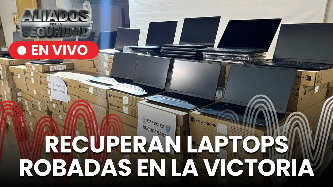 Reproducir: ¡En menos de 24 horas! PNP recupera casi 400 laptops robadas | "Aliados por la seguridad" EN VIVO