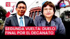EN VIVO | DELIA Espinoza vs Humberto ABANTO: SEGUNDA VUELTA por el DECANATO del CAL | #las10deldía