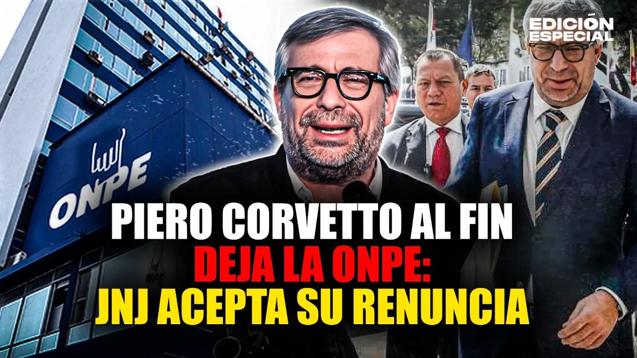 Reproducir: #EnVivo Piero Corvetto renuncia a ONPE y JNE declara la vacancia al cargo