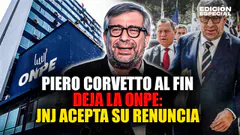 #EnVivo Piero Corvetto renuncia a ONPE y JNE declara la vacancia al cargo