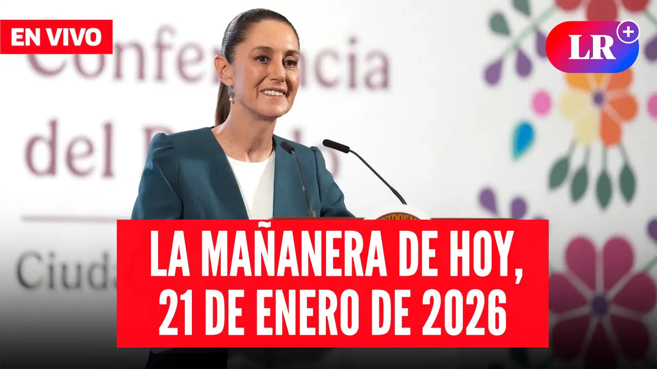 Reproducir: 🔴 Claudia Sheinbaum EN VIVO en la Mañanera de HOY, 21 de enero 2026 | #LR