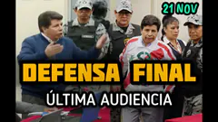 Pedro Castillo se defiende por última vez | Audiencia final por el caso Rebelión - 21 nov