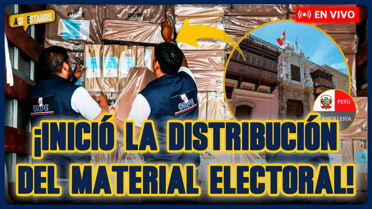 Reproducir: 🔴#ENVIVO | ONPE comenzó el traslado de material electoral para el extranjero