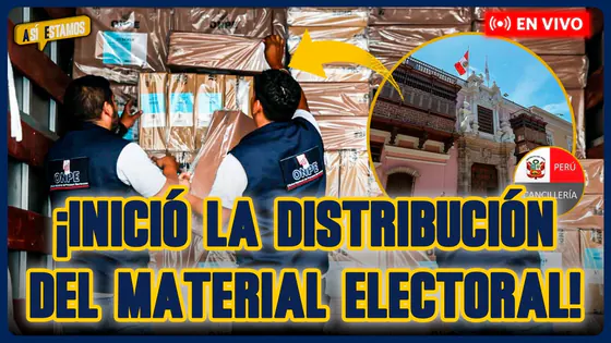 #ENVIVO | ONPE comenzó el traslado de material electoral para el extranjero