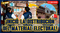 #ENVIVO | ONPE comenzó el traslado de material electoral para el extranjero