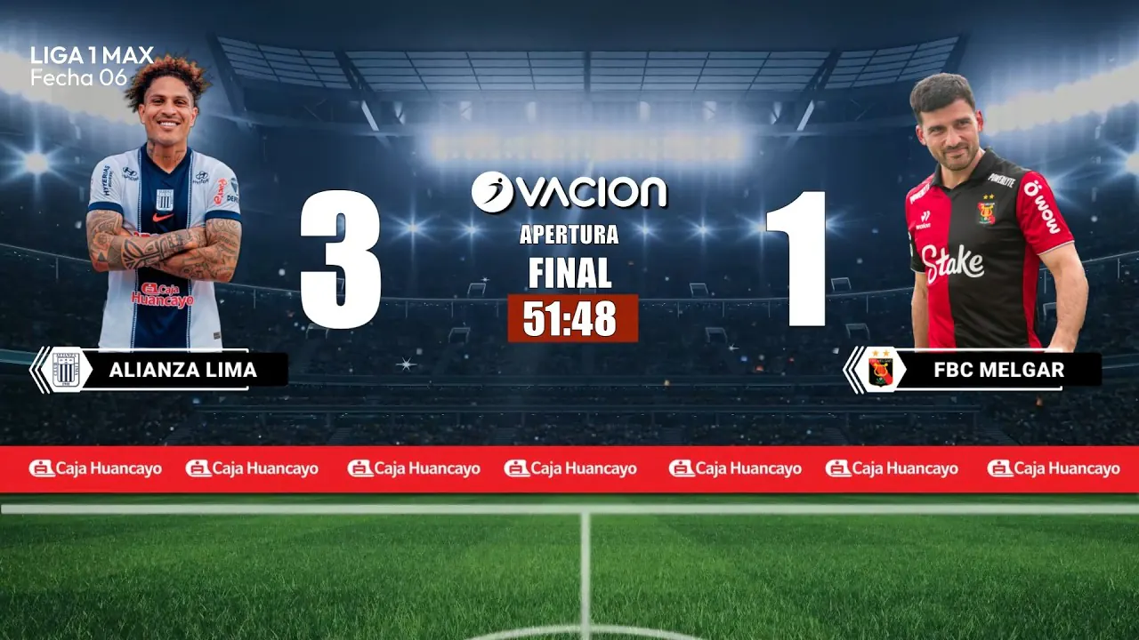 Reproducir: Alianza Lima vs FBC Melgar por RADIO OVACION 🔴 #ENVIVO | LIGA 1 MAX