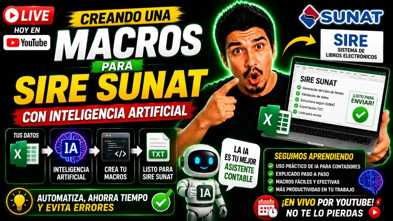 Reproducir: Creando una macro para SIRE SUNAT con Inteligencia Artificial