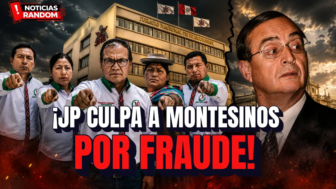 Reproducir: El colmo: JP culpa a Montesinos de haber participado del supuesto fraude electoral - NOTICIAS RANDOM