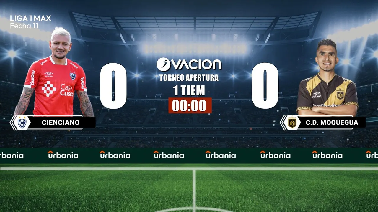 Reproducir: CIENCIANO VS MOQUEGUA por RADIO OVACION 🔴 #ENVIVO | LIGA 1 MAX