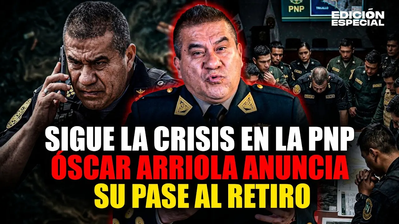 Reproducir: #EnVivo Óscar Arriola anuncia su salida de la PNP en medio de la crisis de inseguridad