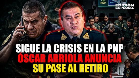 #EnVivo Óscar Arriola anuncia su salida de la PNP en medio de la crisis de inseguridad