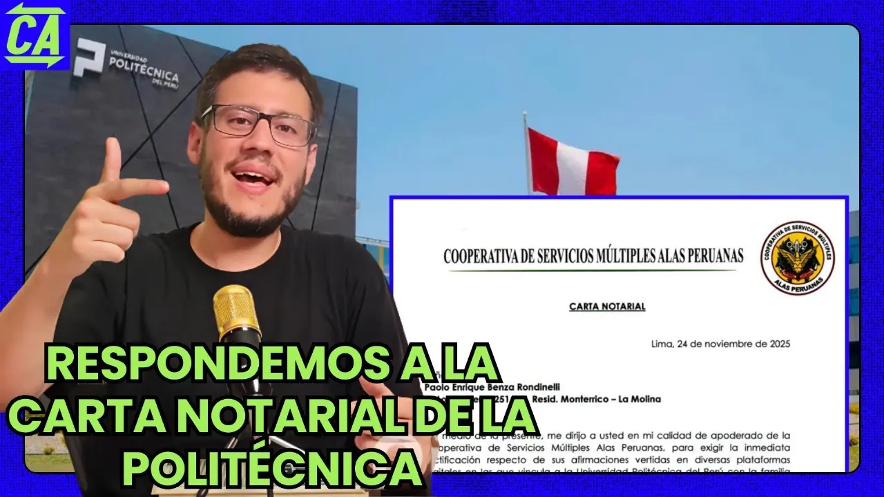 Reproducir: RESPUESTA A LA CARTA NOTARIAL DE LA POLITÉCNICA - CONTRAATAQUE 25/11