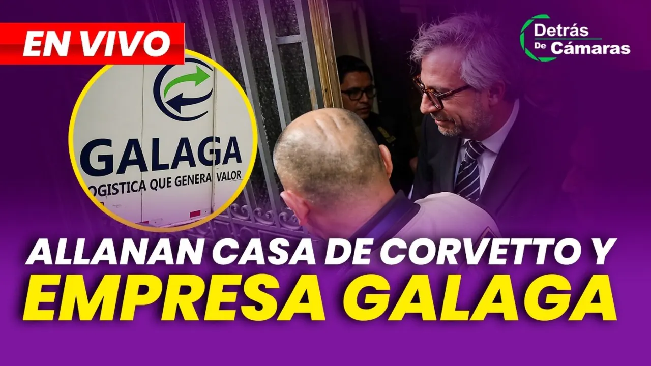 Reproducir: 🔴 EN VIVO | ALLANAN CASA DE PIERO CORVETTO Y SEDES DE GALAGA | DETRÁS DE CÁMARAS – Panamericana TV