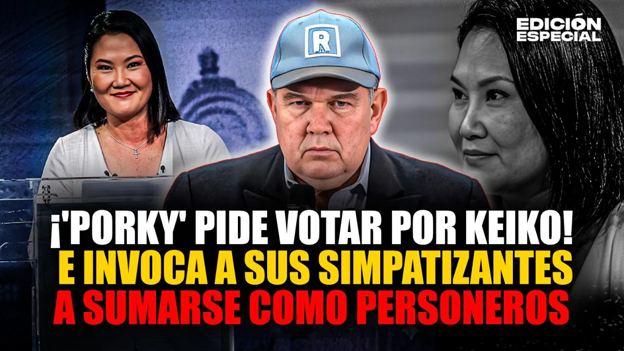 Reproducir: #EnVivo Rafael López Aliaga llama a votar por Keiko Fujimori
