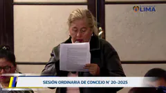 SESIÓN ORDINARIA DE CONCEJO N.º 20-2025 | 30 de octubre.