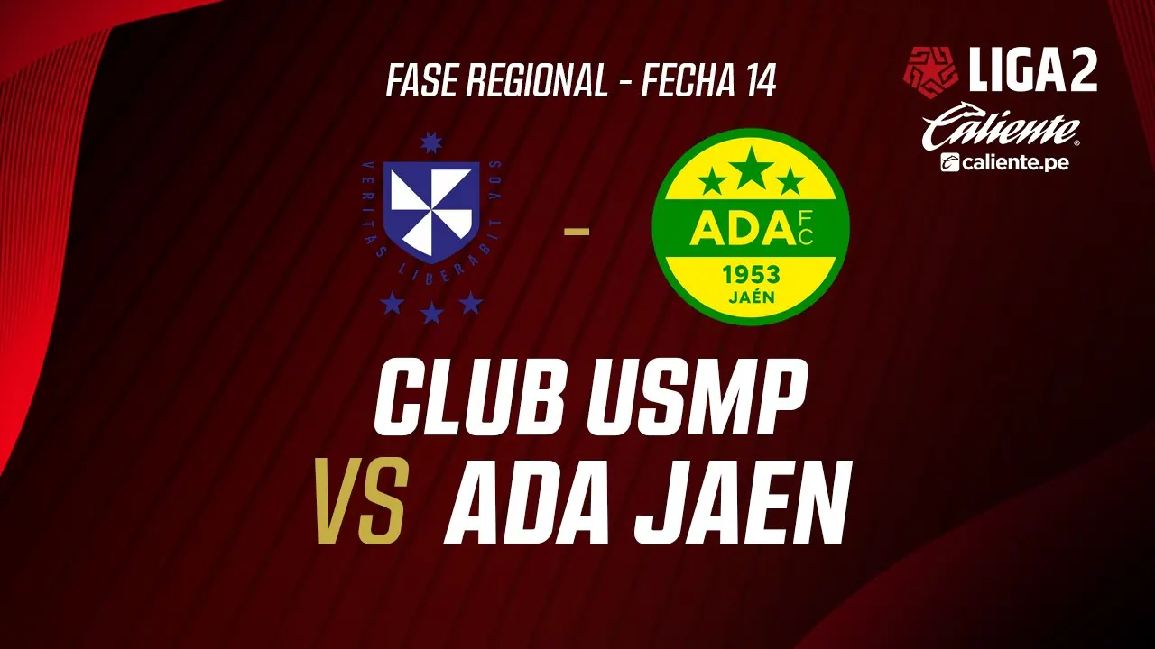 Reproducir: 🔴 EN VIVO | CLUB USMP VS ADA JAÉN | FASE REGIONAL LIGA 2 CALIENTE | FECHA 14