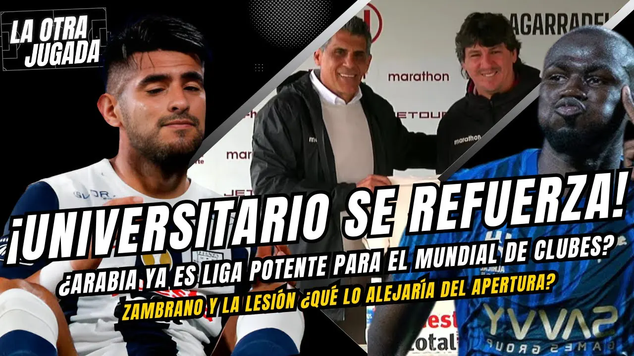 Reproducir: UNIVERSITRIO SE REFUERZA - ¡ZAMBRANO Y LA LESIÓN QUE LO PODRÍA ALEJAR DEL APERTURA!