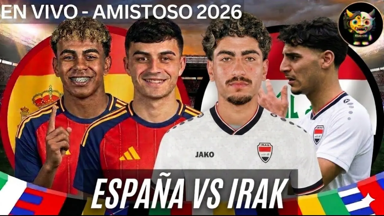Reproducir: 🔥 ESPAÑA vs IRAK EN VIVO HOY 🇪🇸🇮🇶 | PARTIDO AMISTOSO INTERNACIONAL 2026 | LIVE
