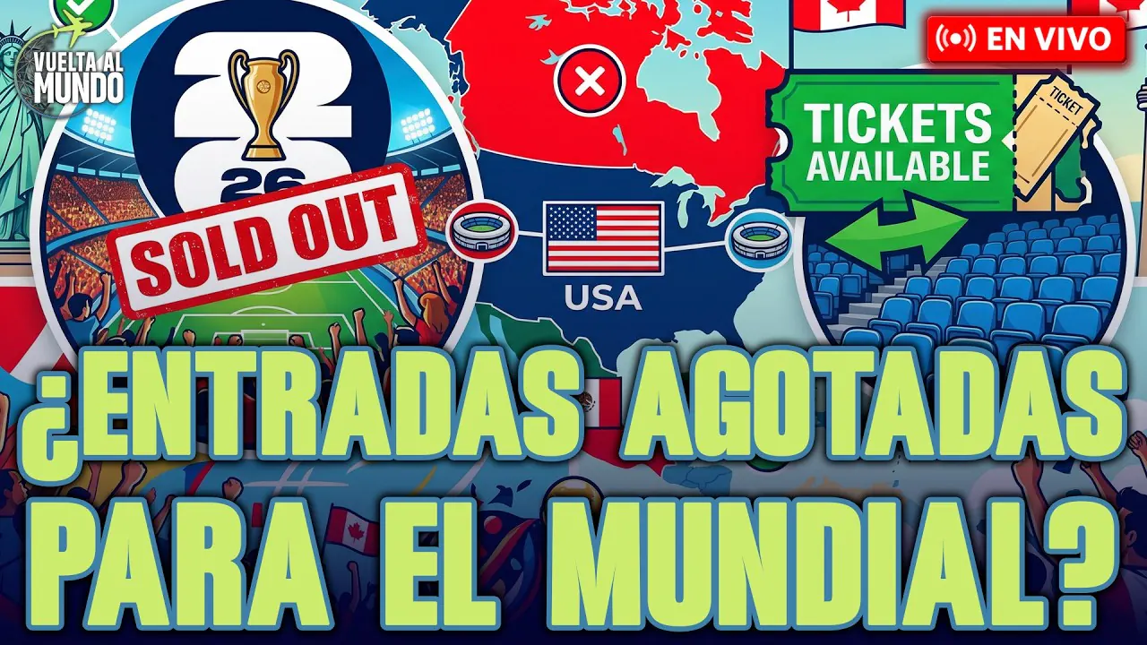 Reproducir: #ENVIVO | ⚽ ¿POLÉMICA MUNDIALISTA?: FIFA AFIRMA QUE YA NO HAY ENTRADAS #VUELTAALMUNDO