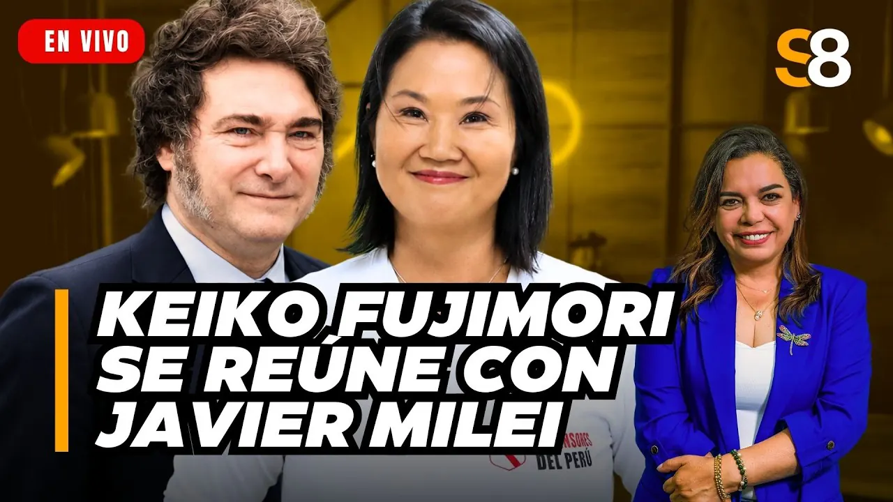 Reproducir: 🟡JAVIER MILEI RESPALDA A KEIKO FUJIMORI  Y APUNTA CONTRA EL SOCIALISMO | Siempre a las 8
