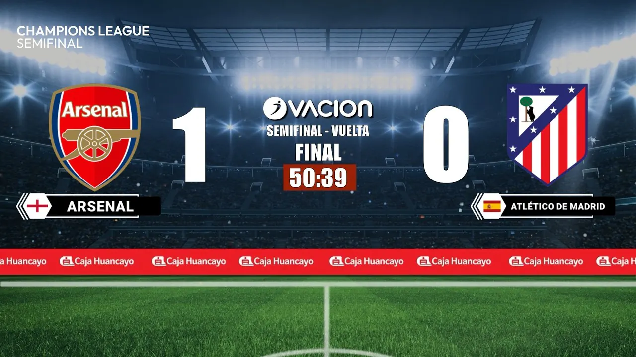 Reproducir: Arsenal vs Atlético de Madrid por RADIO OVACION 🔴 #ENVIVO | CHAMPIONS LEAGUE