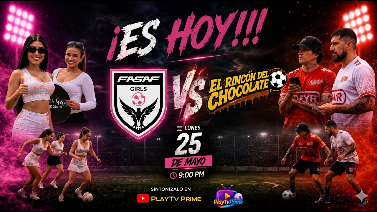 Reproducir: ⚽🔥 FASAF GIRLS vs EL RINCÓN DEL CHOCOLATE | ¡PARTIDAZO EN VIVO!