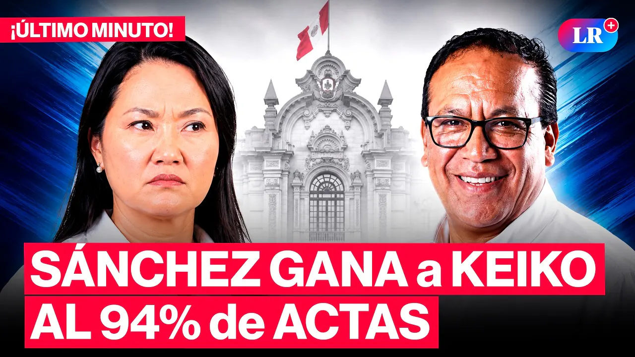 Reproducir: 🔴CONTEO ONPE EN VIVO HOY: casi 30 mil votos separan a SÁNCHEZ de KEIKO FUJIMORI #LR