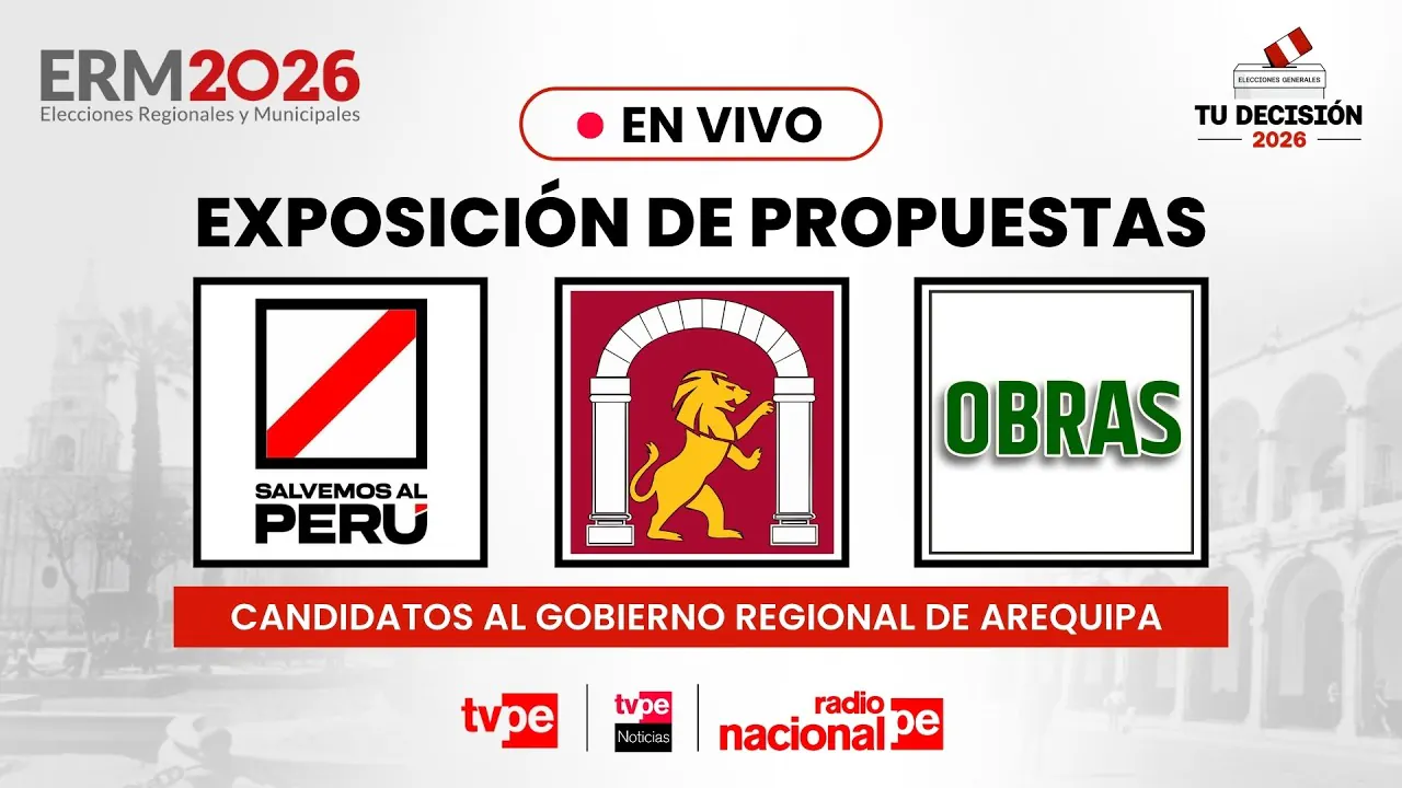 Reproducir: Candidatos al GORE Arequipa: Arequipa, Tradición y Futuro; Partido Cívico Obras, Salvemos al Perú