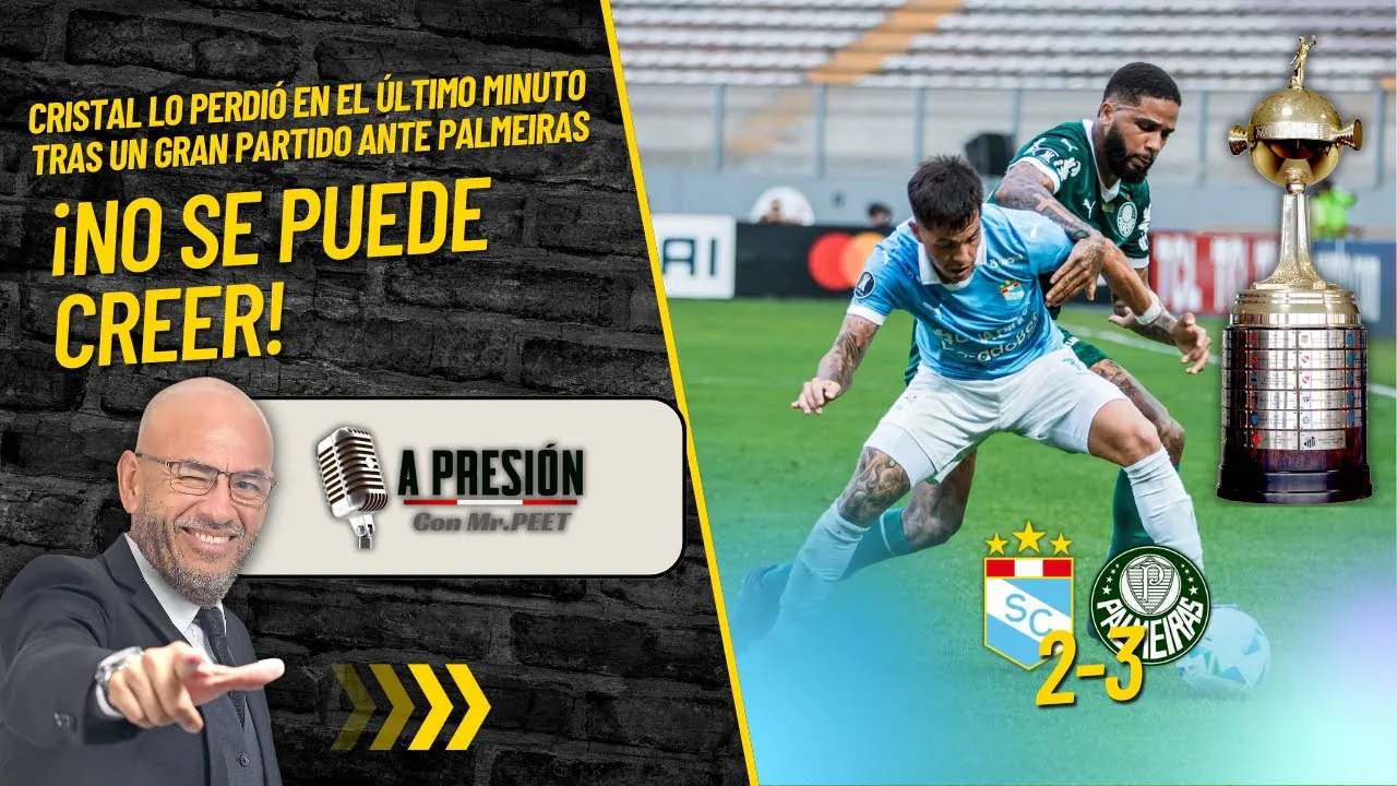 Reproducir: ¡NO SE PUEDE CREER! Cristal lo perdió en el último minuto ante Palmeiras
