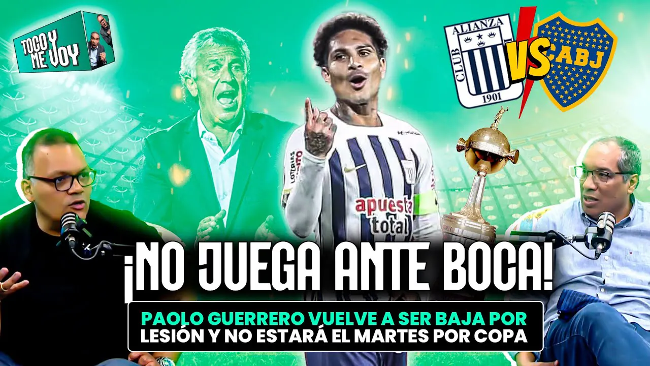 Reproducir: #ENVIVO 🔥PAOLO GUERRERO DESCARTADO PARA JUGAR ANTRE BOCA JUNIORS EN LA LIBERTADORES #TOCOYMEVOY