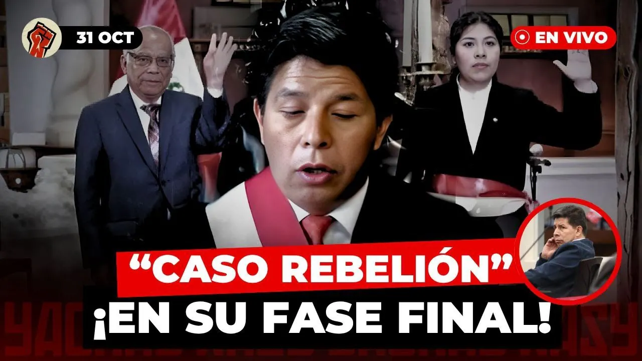 Reproducir: INTERROGATORIOS: Pedro Castillo en audiencia por caso REBELIÓN | Recta Final en vivo - 31 OCT