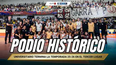 #ENVIVO | ¡BRONCE CREMA! Universitario venció a Géminis y subió al podio de la Liga de Vóley