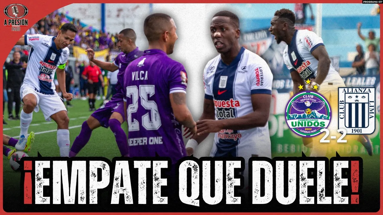 Reproducir: ¡ALIANZA IGUALÓ 2-2 ANTE COMERCIANTES UNIDOS! ¡CRISTAL TROPEZÓ EN AREQUIPA ANTE MELGAR!